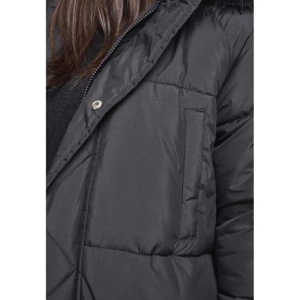 Parka dam - Urban Classics - Fuskpäls Pufferjacka - Lång - Svart - Bekväm och stilren