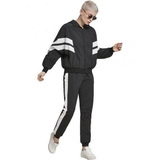 Jacka med dragkedja - URBAN CLASSICS - Batwing-ärmar - Svart - storlek S
