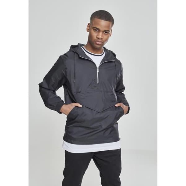 Vindjacka - Urban Classic - Basic tröja - Svart - Unisex - Dragkedja i bröstet