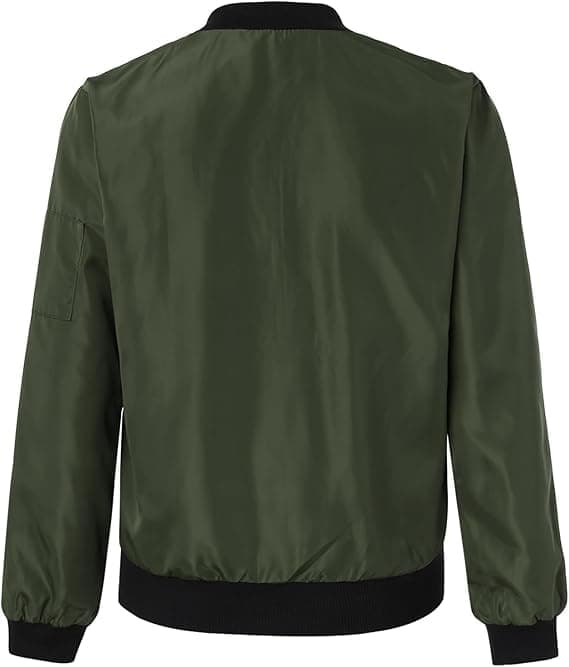 Damtröjor med dragkedja för kvinnor Jackor Långärmad Casual Lösa ytterkläder med fickor Bomberjacka Vadderade rockar Casual Varm jacka