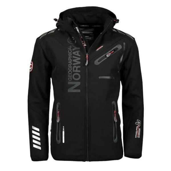 Svart Softshell-jacka för män Geographical Norway Royaute