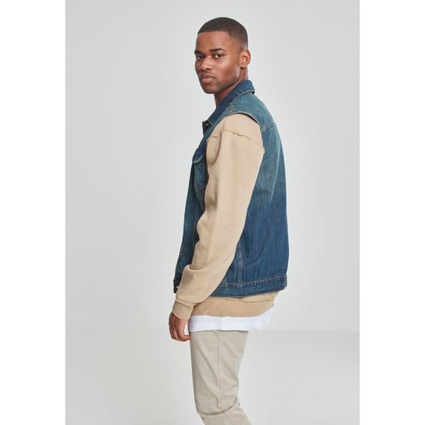 Jeansjacka - URBAN CLASSICS - Ärmlös väst - Ljusblå - 100% bomull - Bekväm och stilig