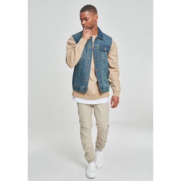 Jeansjacka - URBAN CLASSICS - Ärmlös väst - Ljusblå - 100% bomull - Bekväm och stilig