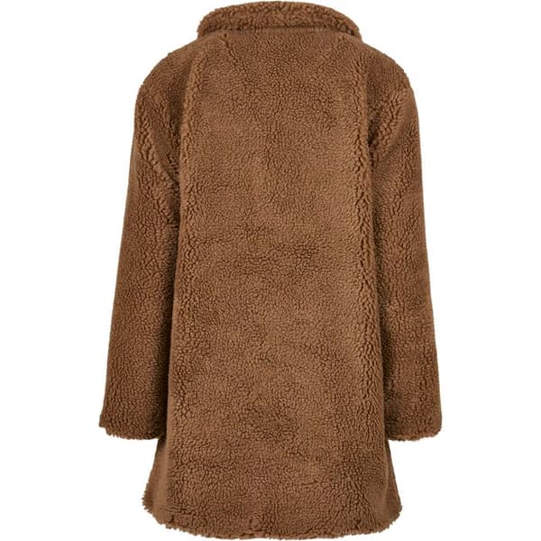 Damskapsjacka - Urban Classics - Oversized Sherpa - Sandfärg - Urban stil - 2 sidofickor