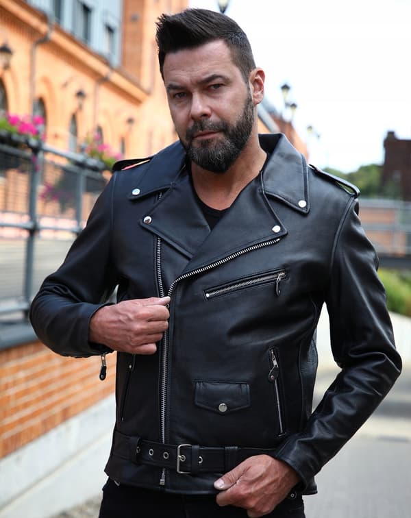 WOLF HERRBIKERJACKA 6XL