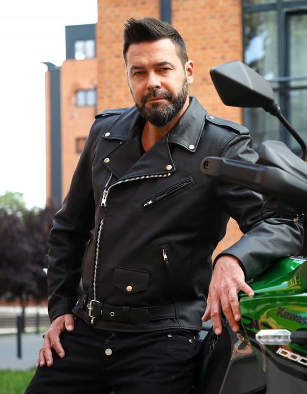 WOLF HERRBIKERJACKA 6XL