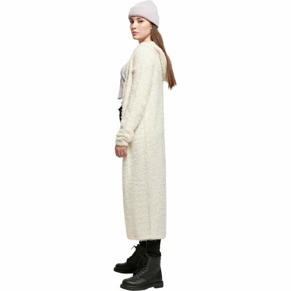 Lång cardigan dam Urban Classics med huva - stora storlekar