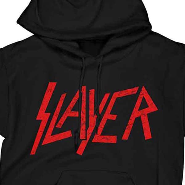 Slayer Distressed Band Logo Pullover Hoodie