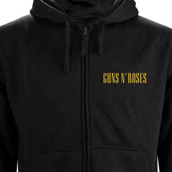 Guns N' Roses Classic Band Logo Zipped Hoodie