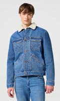 Miniatyrbillede 6 af 11: Wrangler 124MJ SHERPA Wranch ISOLERET KATANA JAKKE DENIM ON BEAR M