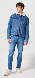 Miniatyrbillede 7 af 11: Wrangler 124MJ SHERPA Wranch ISOLERET KATANA JAKKE DENIM ON BEAR M
