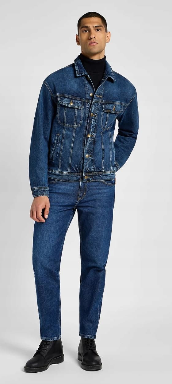 Lee RELAXED RIDER JACKET Orchid LOOSE KATANA DENIM JACKET DARK DENIM M