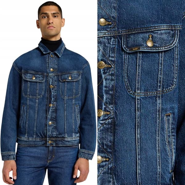 Lee RELAXED RIDER JAKKE Orchid LØS KATANA DENIM JAKKE MØRK DENIM M