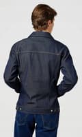 Miniatyrbillede 3 af 6: Wrangler NORMAL JAKKE Rinsed Night NAVY DENIM KATANA JAKKE XL