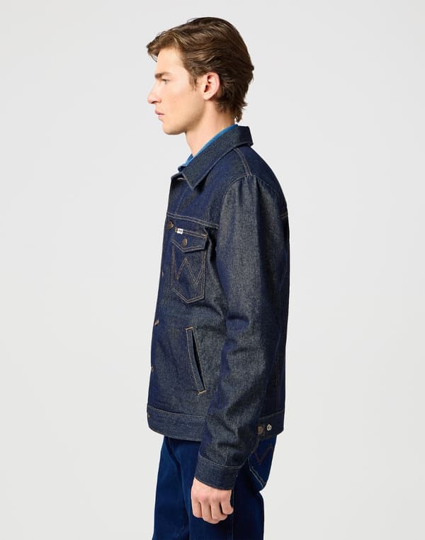 Wrangler NORMAL JAKKE Rinsed Night NAVY DENIM KATANA JAKKE XL