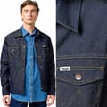 Miniatyrbillede 1 af 6: Wrangler NORMAL JAKKE Rinsed Night NAVY DENIM KATANA JAKKE XL