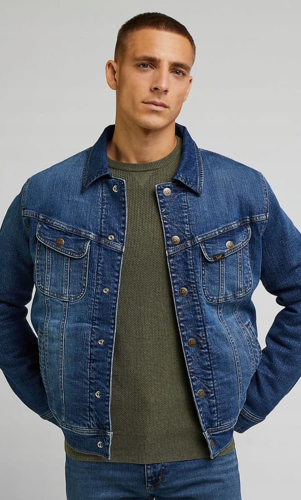 Lee VÄNDBAR RIDARJACKA ISOLERAD DUBBELSIDIGT KATANA-DENIM MED BJÖRN L