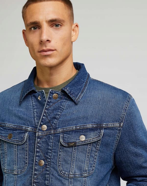 Lee VÄNDBAR RIDARJACKA ISOLERAD DUBBELSIDIGT KATANA-DENIM MED BJÖRN L