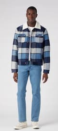 Pikkukuva 5 / 6: Wrangler RUUDULLINEN VILLAINEN TRUCKER-TAKKI XXL
