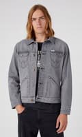 Miniatyrbild 3 av 6: Wrangler ICONS 124MJ JACKA Bright Side GRÅ KATANA JACKA DENIM XXL