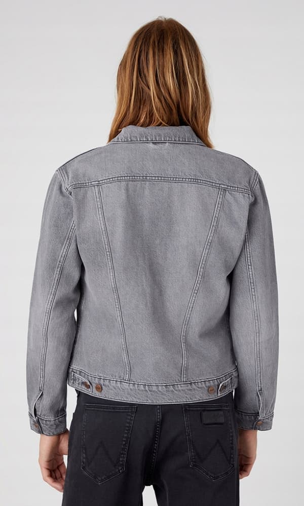 Wrangler ICONS 124MJ JACKA Bright Side GRÅ KATANA JACKA DENIM XXL