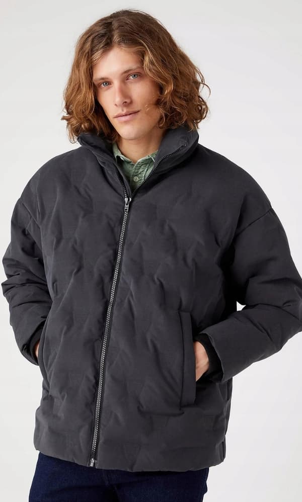 Wrangler BRAND DOWN PUFFER FadedBlack SVART ANKA DUNJACKA XXL