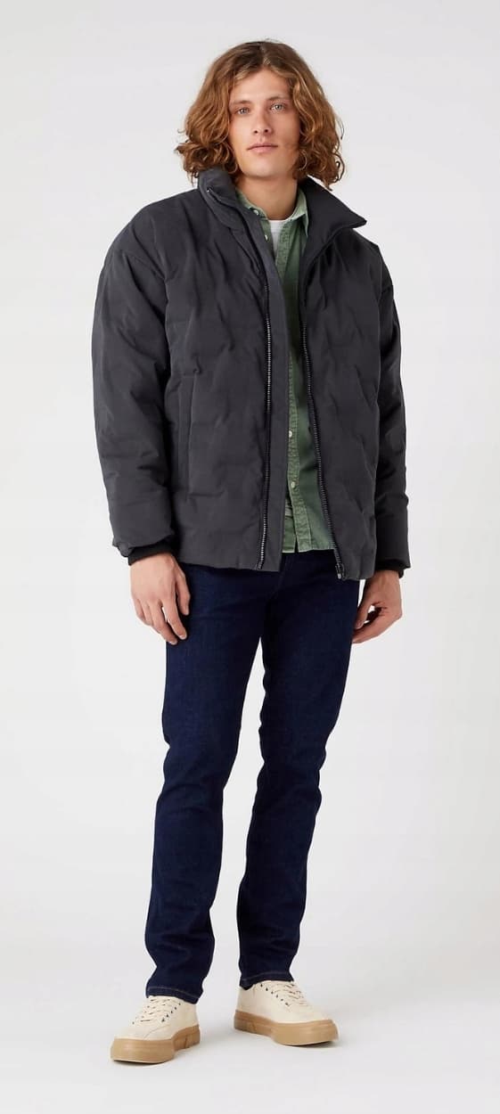 Wrangler BRAND DOWN PUFFER FadedBlack SVART ANKA DUNJACKA XXL