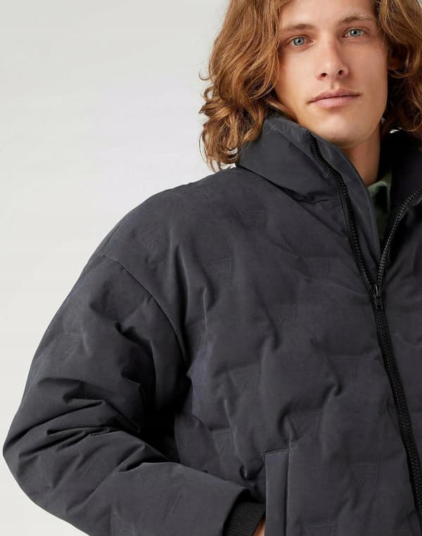 Wrangler BRAND DOWN PUFFER FadedBlack SVART ANKA DUNJACKA XXL