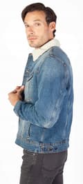Pikkukuva 5 / 8: Lee SHERPA JACKET Medium INSULATED KATANA DENIM ON BEAR REGULAR FIT M