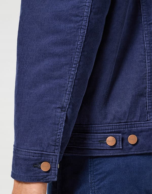 Wrangler SHERPA JAKKE Sort Iris MARINEBLÅ FLODSEL VATTERT KATANA M