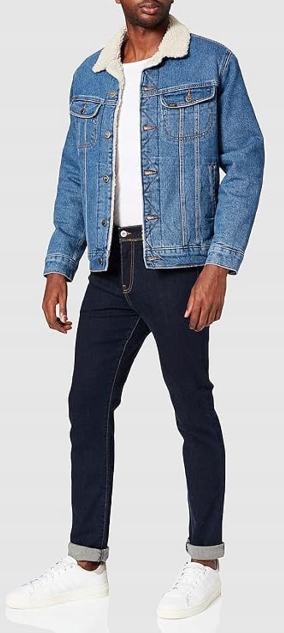 Lee Sherpajacka Medium Isolerad Katana Denim On Bear Regular Passform XXL