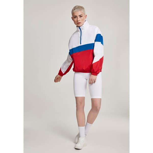 Damsk parka - Urban Classic - 3-färgad - Hög krage - Fickor med dragkedja - Taffetafoder