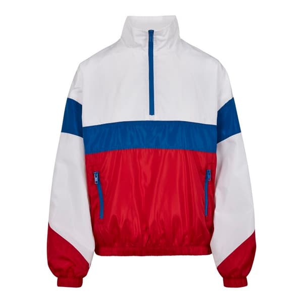 Damsk parka - Urban Classic - 3-färgad - Hög krage - Fickor med dragkedja - Taffetafoder
