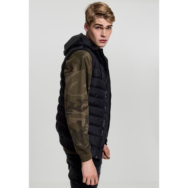 Jacka - URBAN CLASSICS - Bubble Hooded - Svart - Unisex - Vuxen