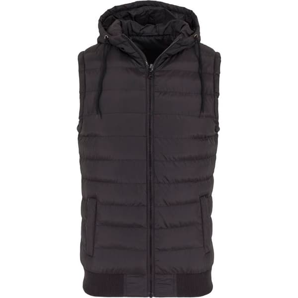 Jacka - URBAN CLASSICS - Bubble Hooded - Svart - Unisex - Vuxen