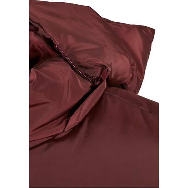 Väst - Urban Classics - Huva Puffer - Bordeaux - Unisex - Stora storlekar
