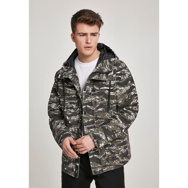 Parka - Urban Classic - Tiger Camo - Lätt bomull - Hög huva - Sidofickor