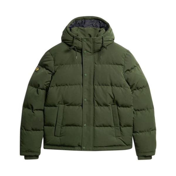 Doudoune Superdry Everest Kort Huva - Grön-Vapnen