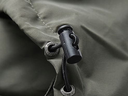 HERRE REGNJAKKE Softshell KHAKI Vandtæt VINDJAKKE størrelse L