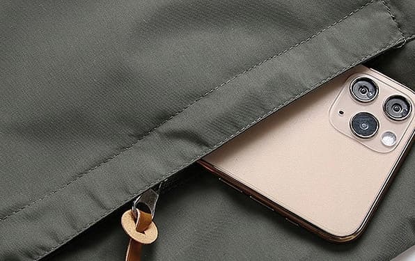 HERRE REGNJAKKE Softshell KHAKI Vandtæt VINDJAKKE størrelse L