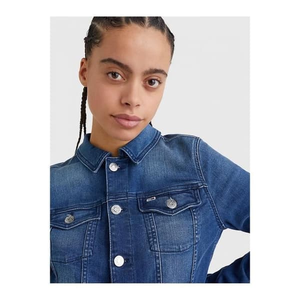 Jeansjacka - Tommy Jeans - Dam - Ekologisk bomull - Tajt rak passform - Miljövänlig