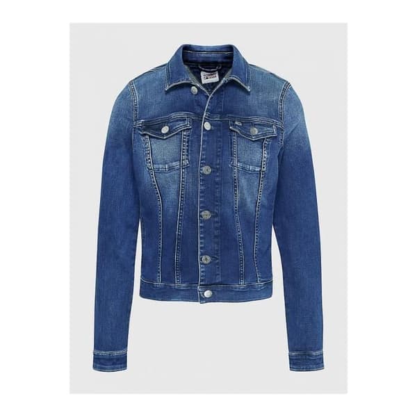 Jeansjacka - Tommy Jeans - Dam - Ekologisk bomull - Tajt rak passform - Miljövänlig