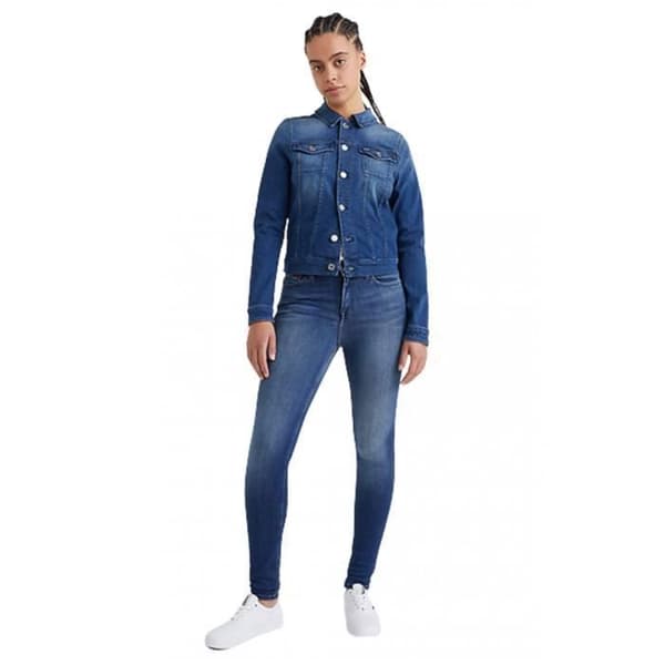 Jeansjacka - Tommy Jeans - Dam - Ekologisk bomull - Tajt rak passform - Miljövänlig