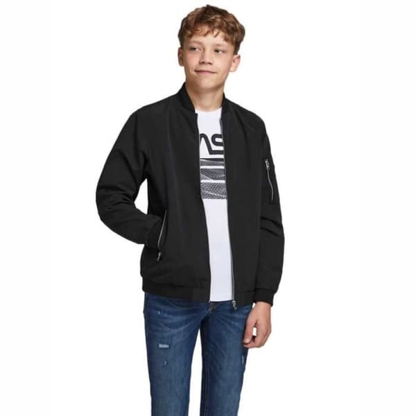 Jack &amp; Jones Junior Kille Jjerush Bomberjacka - Svart - 176 EU