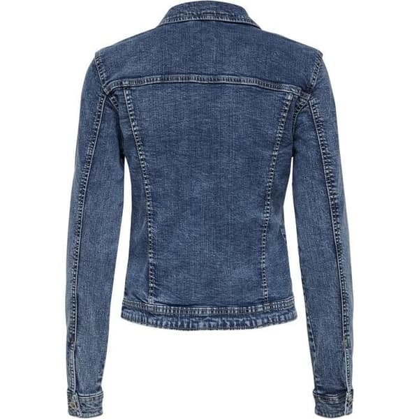Jeansjacka - ONLY - Dam - Blå - 2 Framlommor - 98% Bomull