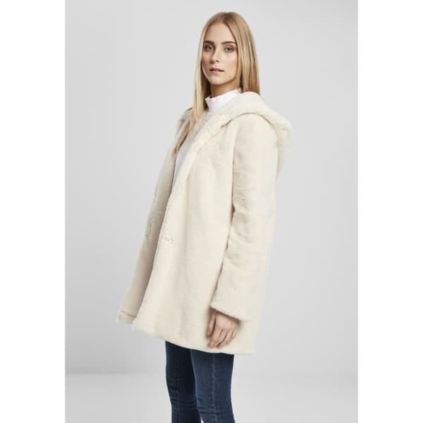 Urban Classics teddyjacka med huva för kvinnor