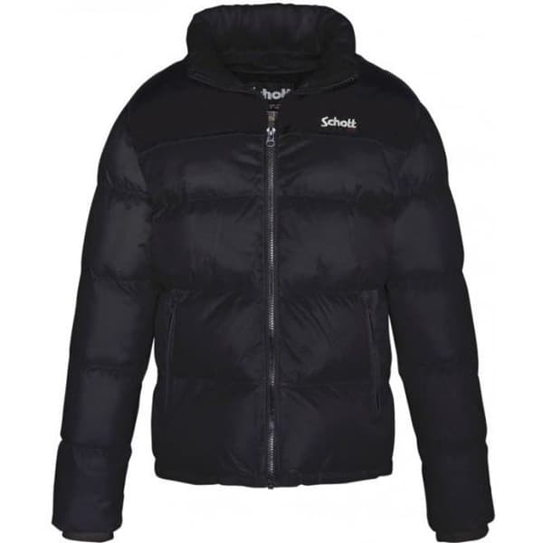 Doudoune - Schott - UTAH - Svart - 100% polyester - Huva under kragen