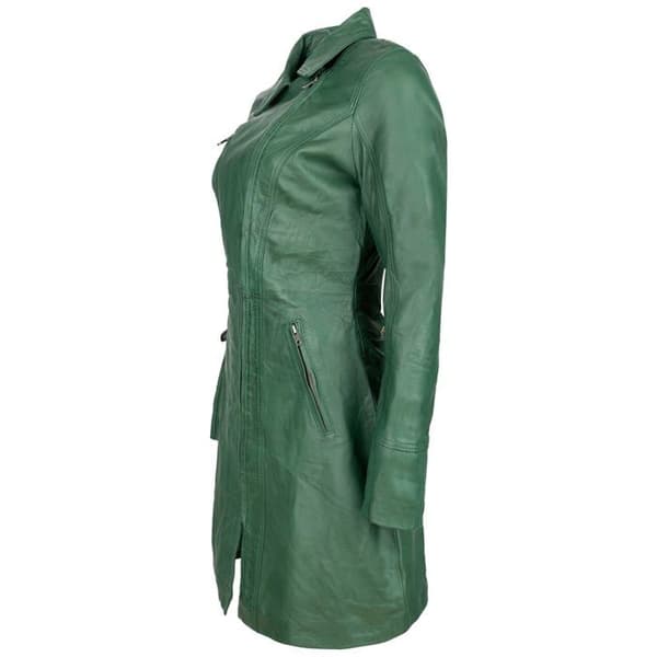 Jacka - perfecto - bomber Urban 5884 - UR1321 - Janice Läder för Dam | Elegant mjuk lammskinnsjacka, lång modell