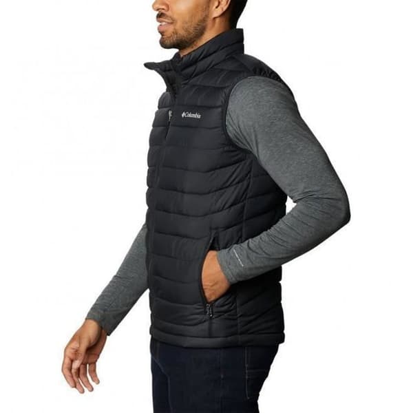 Vindjacka utan ärmar - Columbia - POWDER LITE - Svart - Omni-Heat® teknologi - Herr