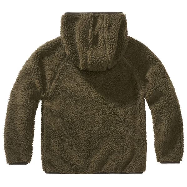 Fleecejacka barn - Brandit - Teddy - Olive - Långärmad - Andningsbar